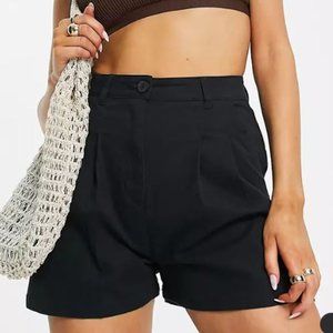 ASOS DESIGN chino short in black size 10